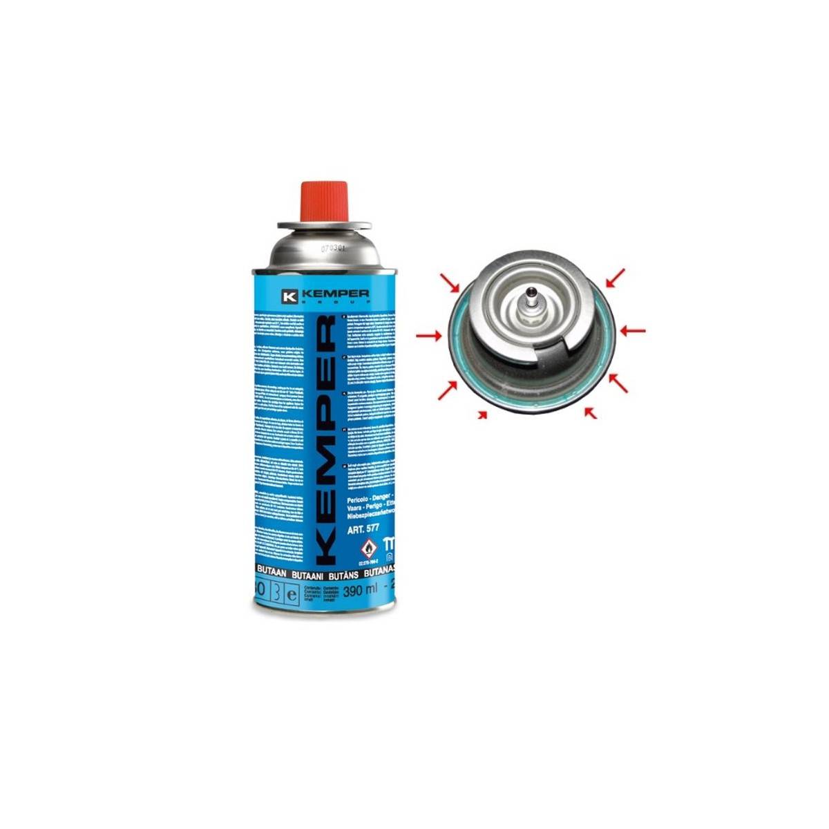 Chalumeau gaz multifonctions KEMPER + Cartouche butane 220gr Multifonctions-2