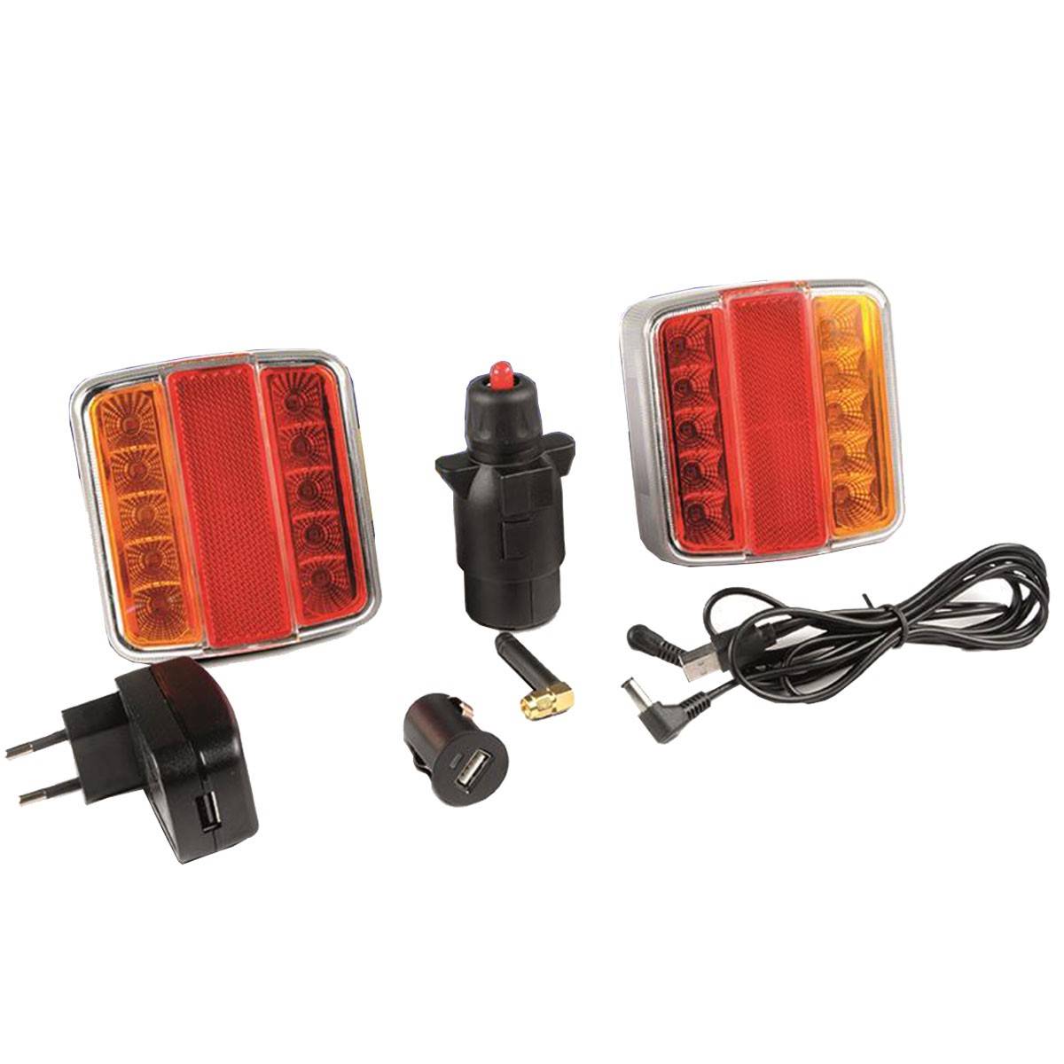 Kit Feux Led Magnétiques Sans Fil Installation Rapide Et Sécurité Sans Câbles - Goodyear-0