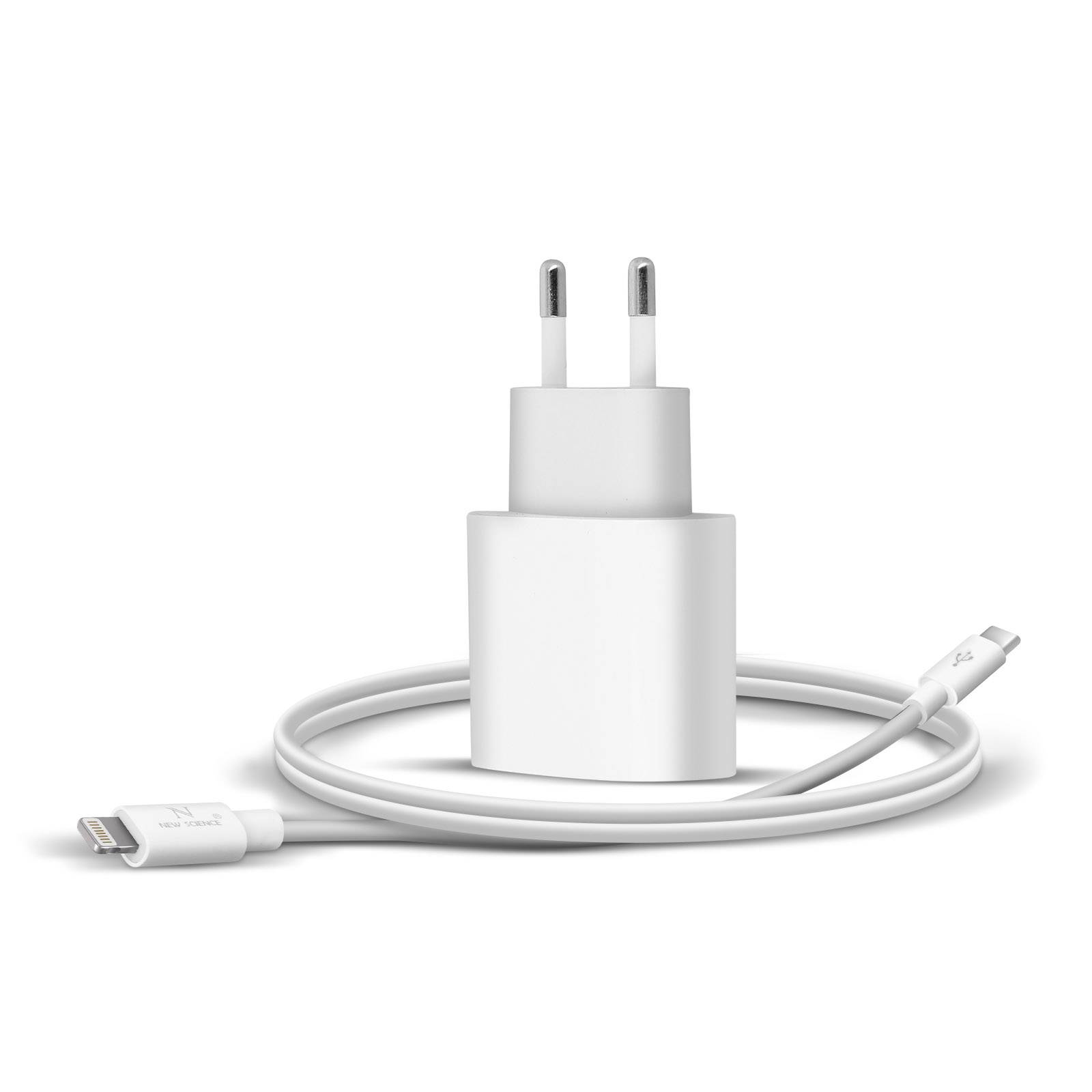 Chargeur pour iPhone / iPad USB-C 20W avec Câble Lightning Power Delivery-1