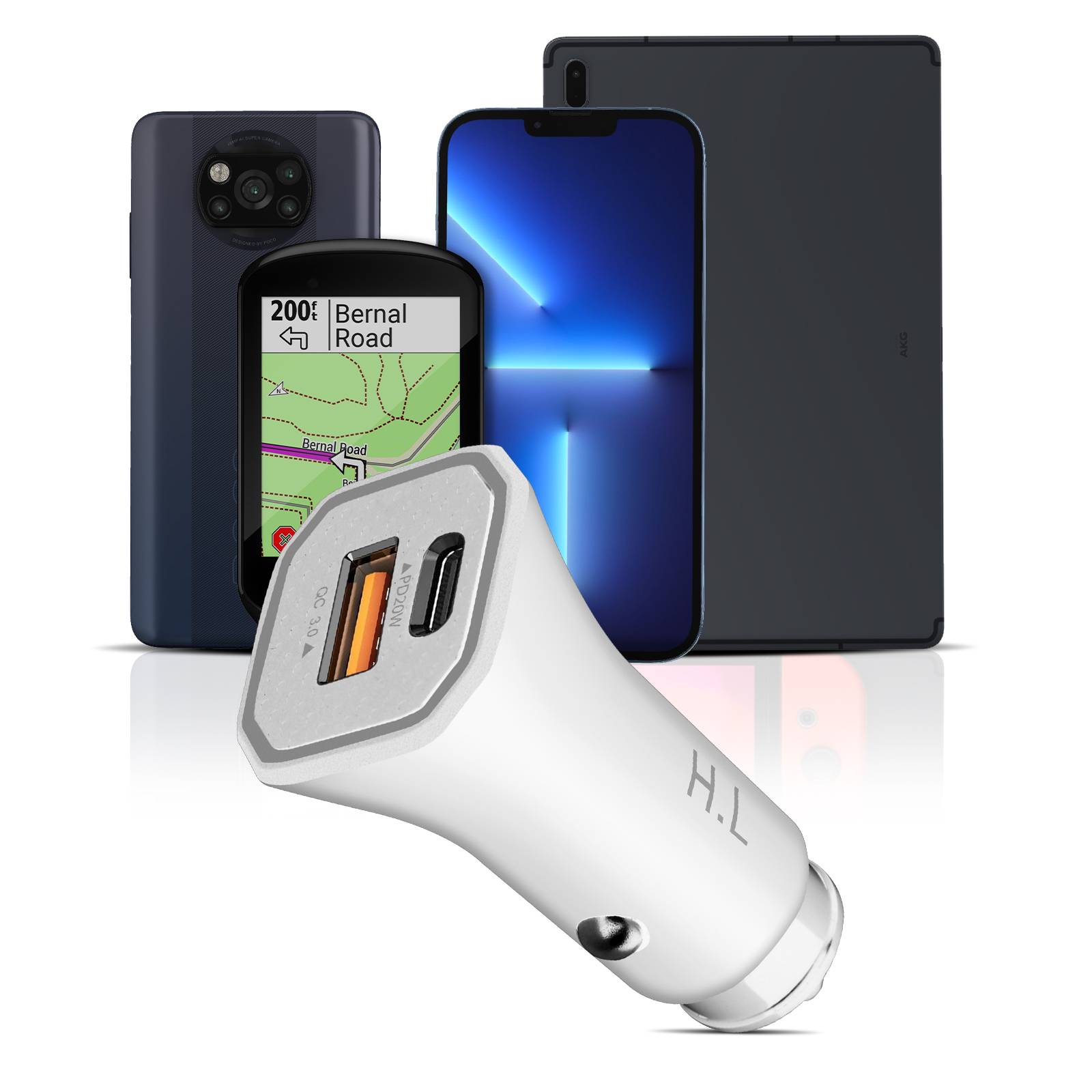 Chargeur Voiture avec Deux Ports USB 3.0 et USB-C Power Delivery-4