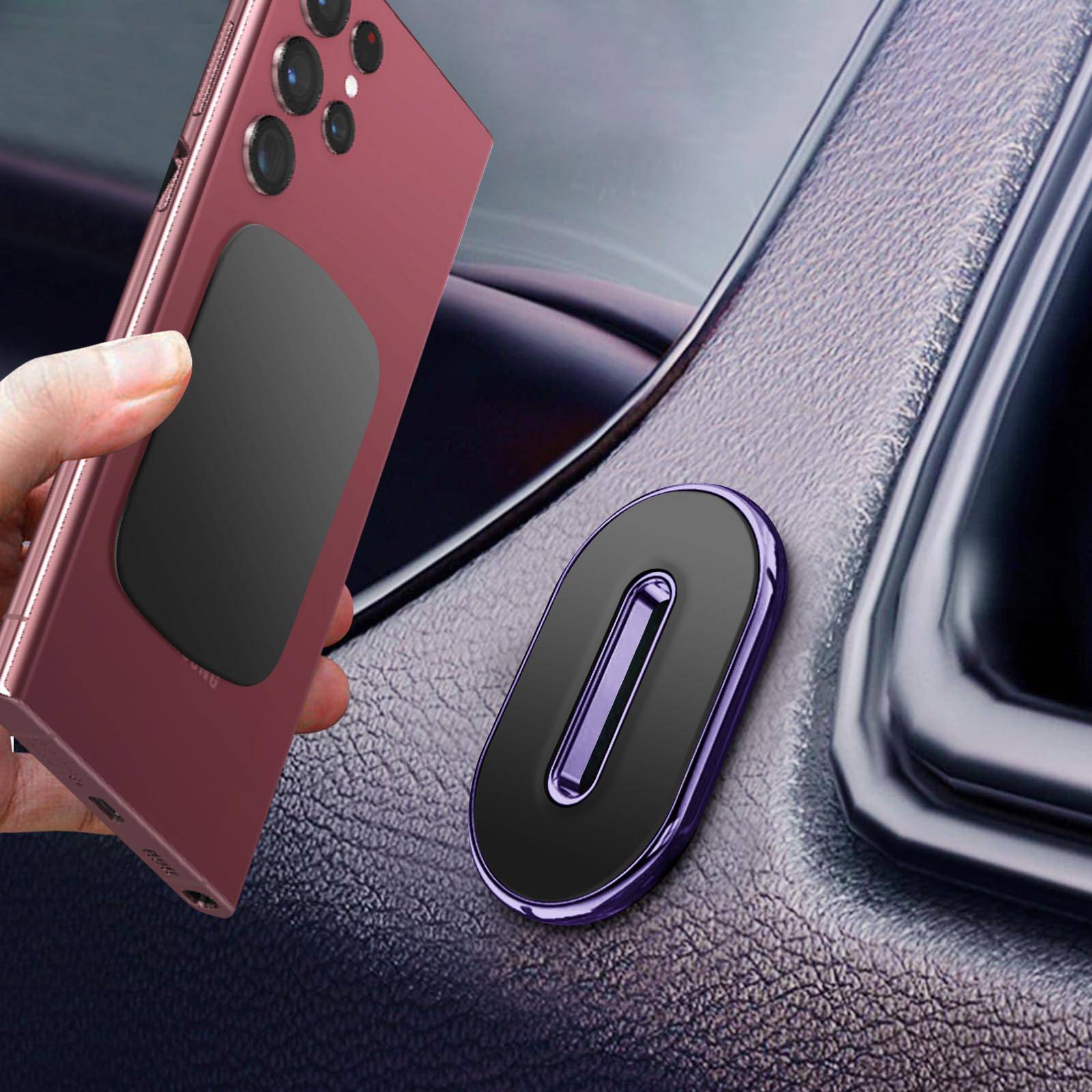 Support Voiture pour Smartphone Magnétique Fixation Adhésive Tableau de Bord-2