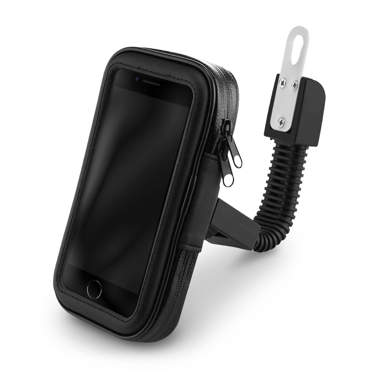 Support Moto / Scooter Smartphone Fixation Rétroviseur Housse Imperméable-1