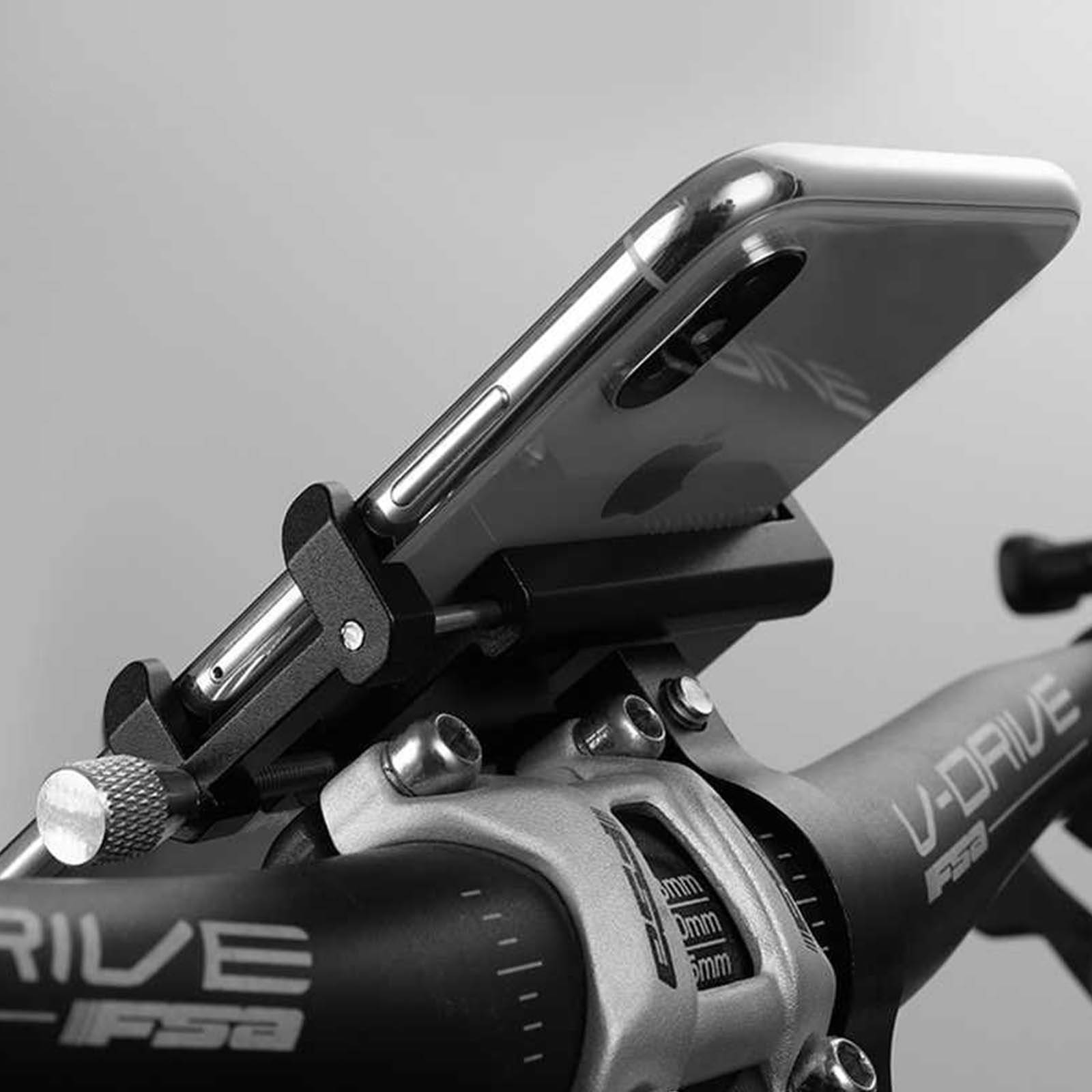 Support Vélo Smartphone 55 à 100mm de largeur Fixation Guidon Acier G-81-2