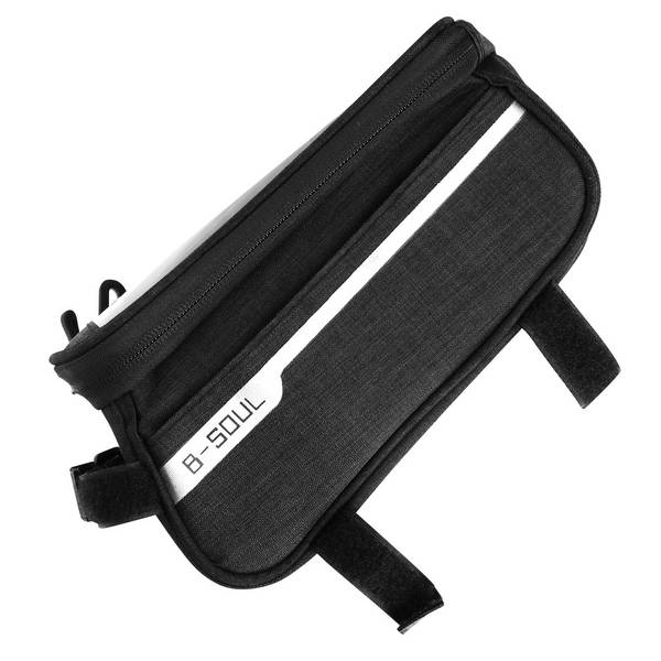 Sacoche Vélo pour Téléphone Étanche Espace de Rangement Fixation Arceau Guidon