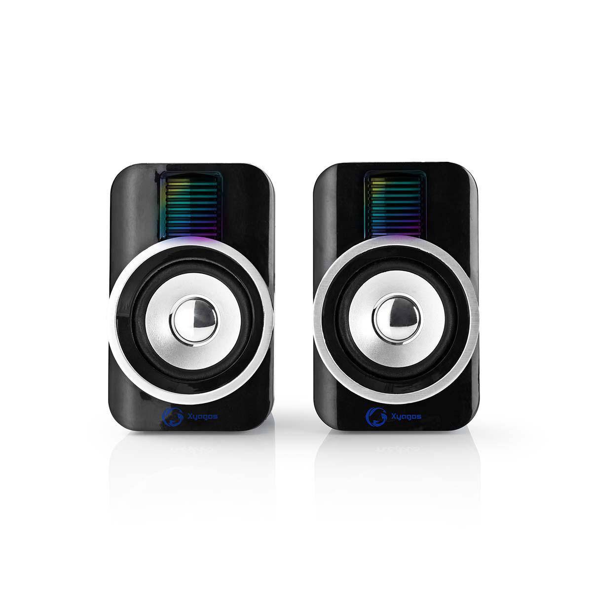 Haut-parleur Gaming Stéréo 2.0 USB 30W RGB Compact-0