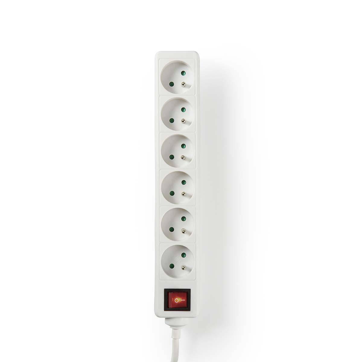 Rallonge Multiprise 6 Voies 3680W 16A 1.5m Type E avec Bouton marche/arrêt-0
