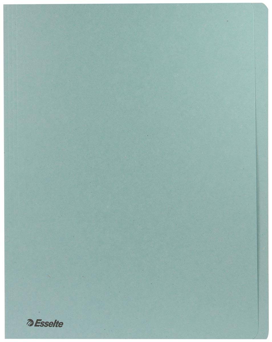 Chemise rigide à bord décalé 300 g Esselte 24 x 32 cm - Paquet de 100 - bleu-0