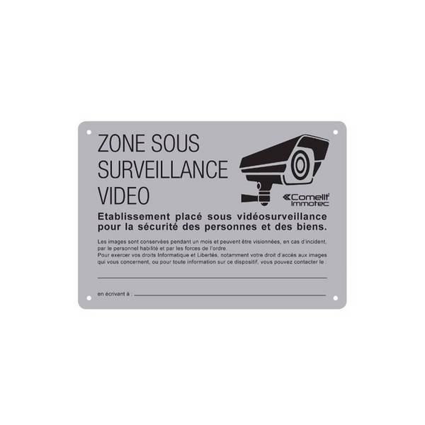 Panneau Zone sous surveillance vidéo - Comelit