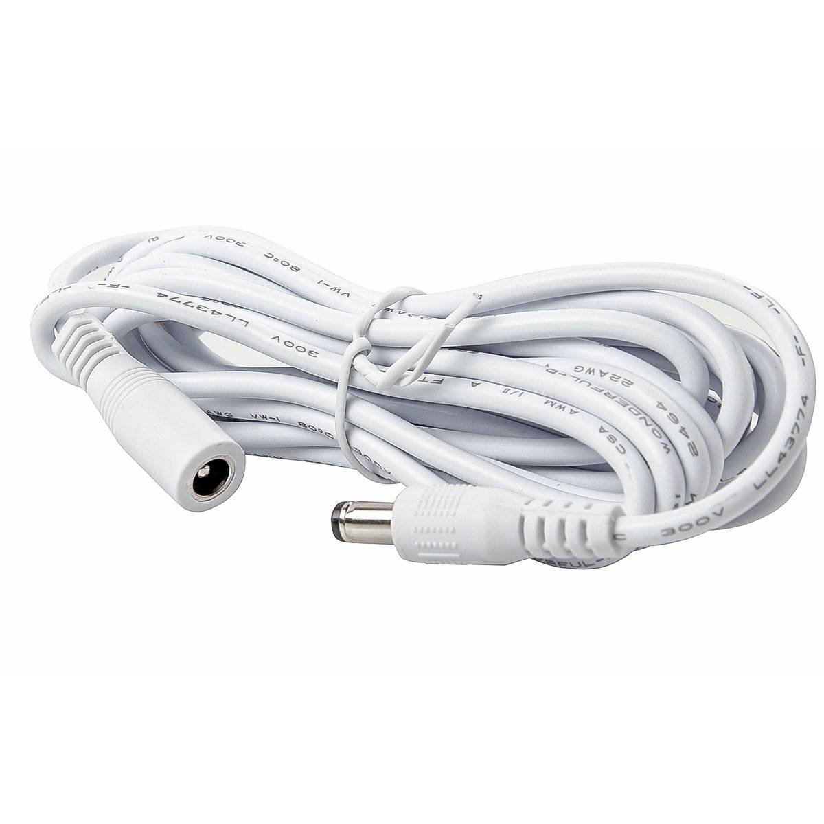 RAL-5.5-W - Rallonge 3m (5.5mm / 5v/12v) blanche-0