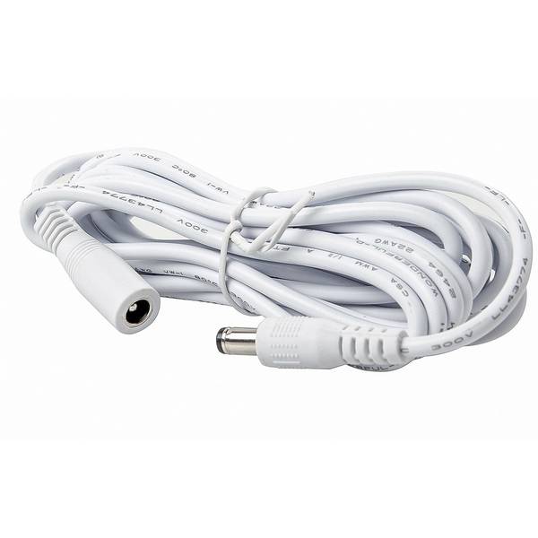 RAL-5.5-W - Rallonge 3m (5.5mm / 5v/12v) blanche
