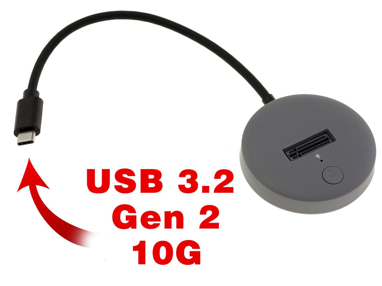 Docking Station SSD M2 vers USB3.2 Gen2 10GB type C - Support M2 NVMe et SATA-1