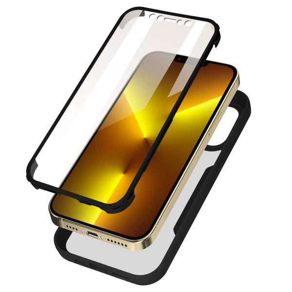 Coque pour iPhone 13 Pro Dos Plexiglas Avant Polymère Coins Renforcés