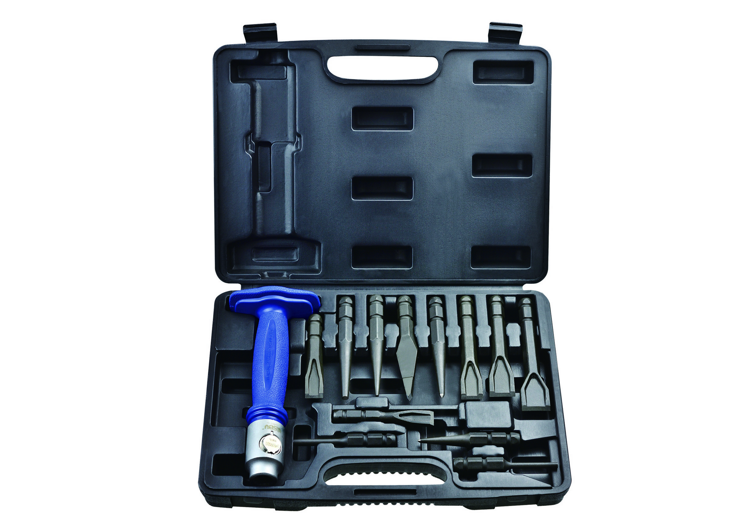 Jeu de 12 burins et chasse goupilles avec outils interchangeables-0