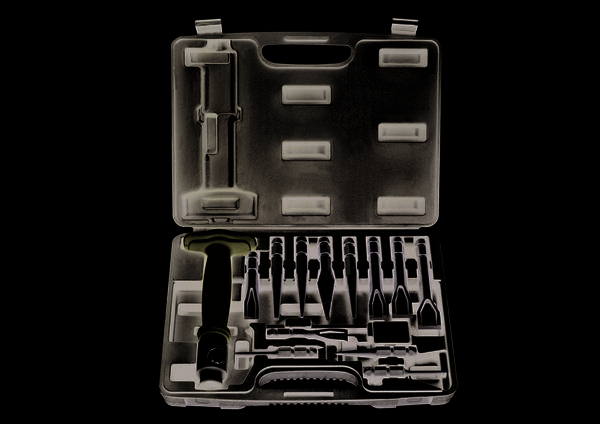 Jeu de 12 burins et chasse goupilles avec outils interchangeables