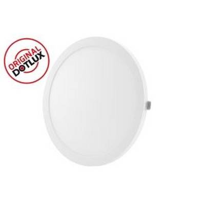 Panneau LED blanc ovale avec le logo 'Original Dotlux' en haut à gauche.