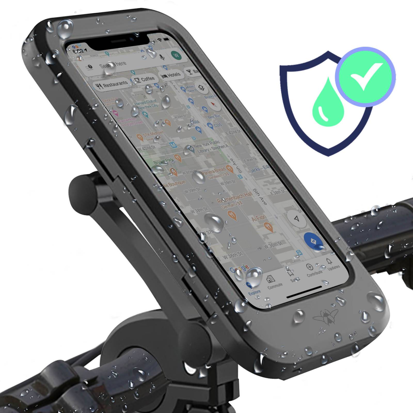 Support Téléphone pour Vélo et Trottinette, Waterproof et Accroche Magnétique-3