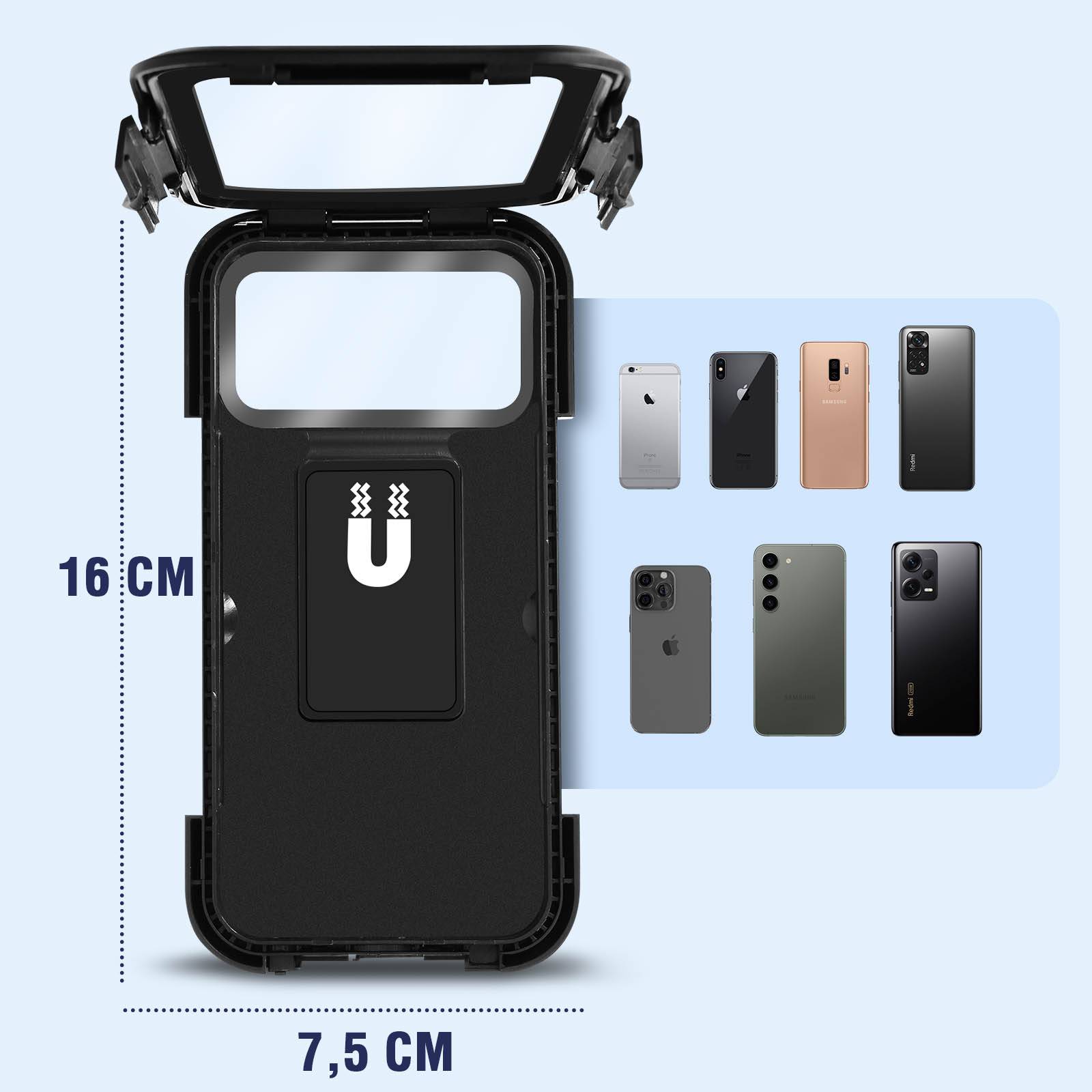 Support Téléphone pour Vélo et Trottinette, Waterproof et Accroche Magnétique-4