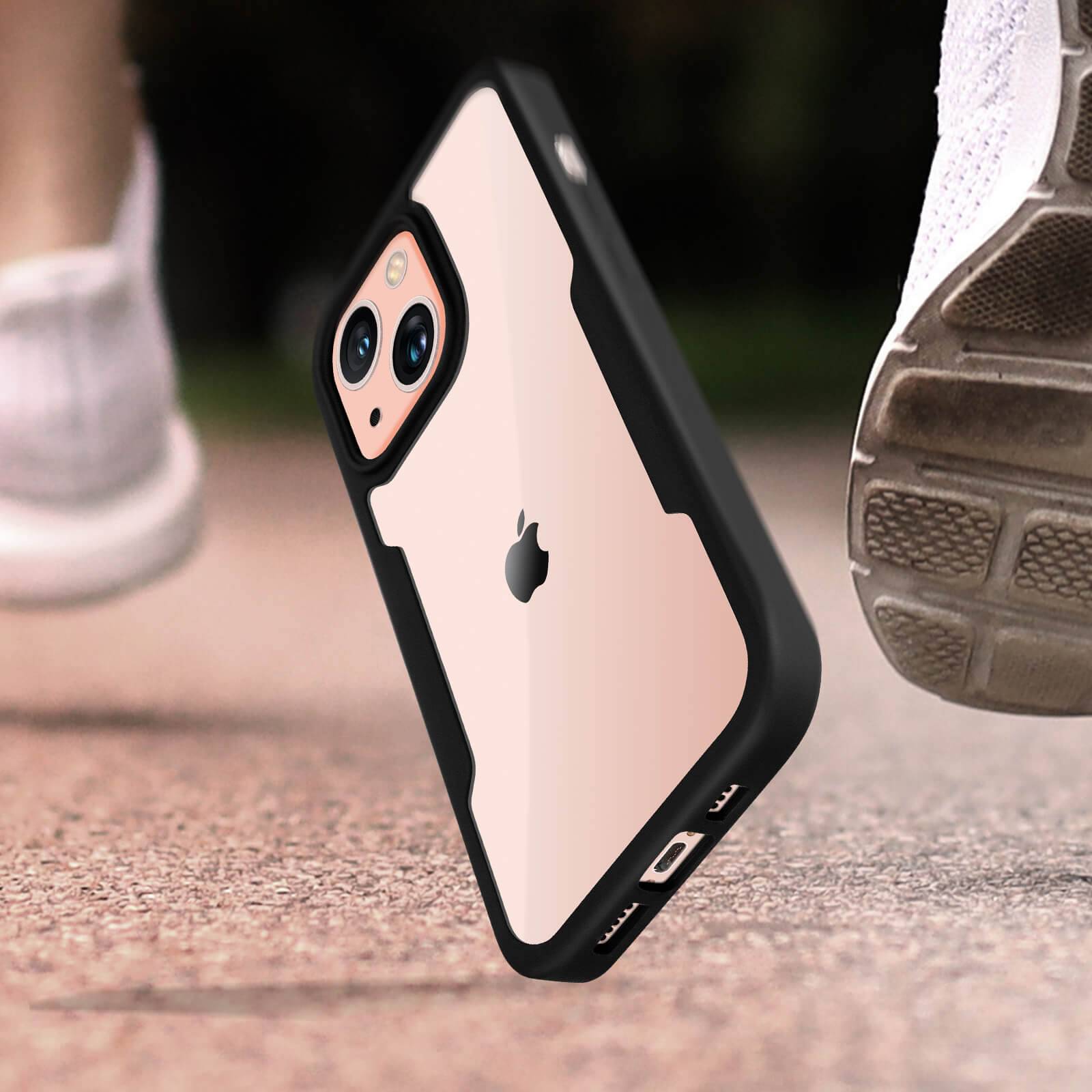 Coque pour iPhone 13 Dos Plexiglas Avant Polymère Coins Renforcés-3