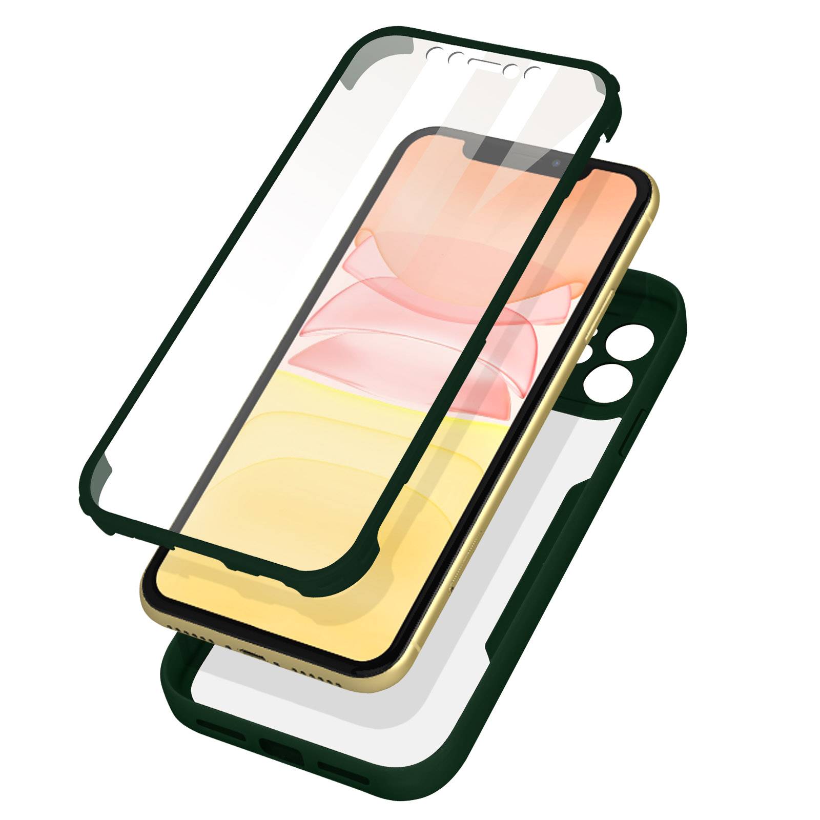 Coque pour iPhone 11 Dos Plexiglas Avant Polymère Coins Renforcés-0