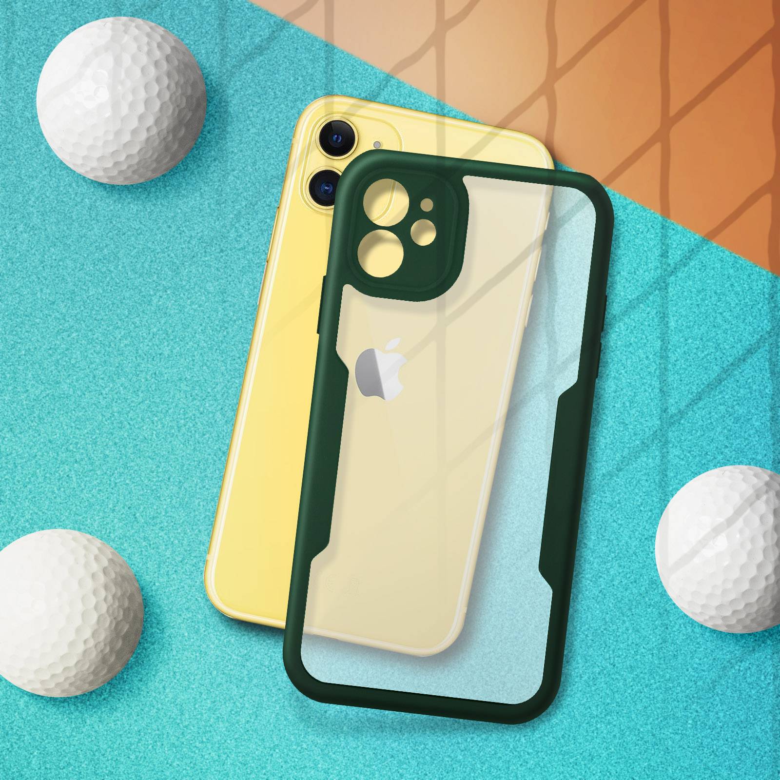 Coque pour iPhone 11 Dos Plexiglas Avant Polymère Coins Renforcés-2