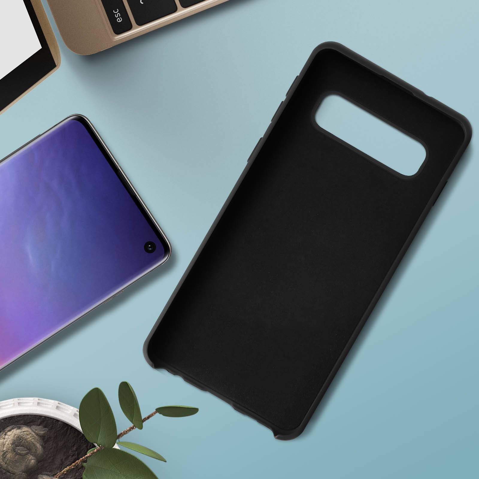 Coque pour Samsung Galaxy S10 Silicone Semi-rigide Mat Finition Soft Touch-2