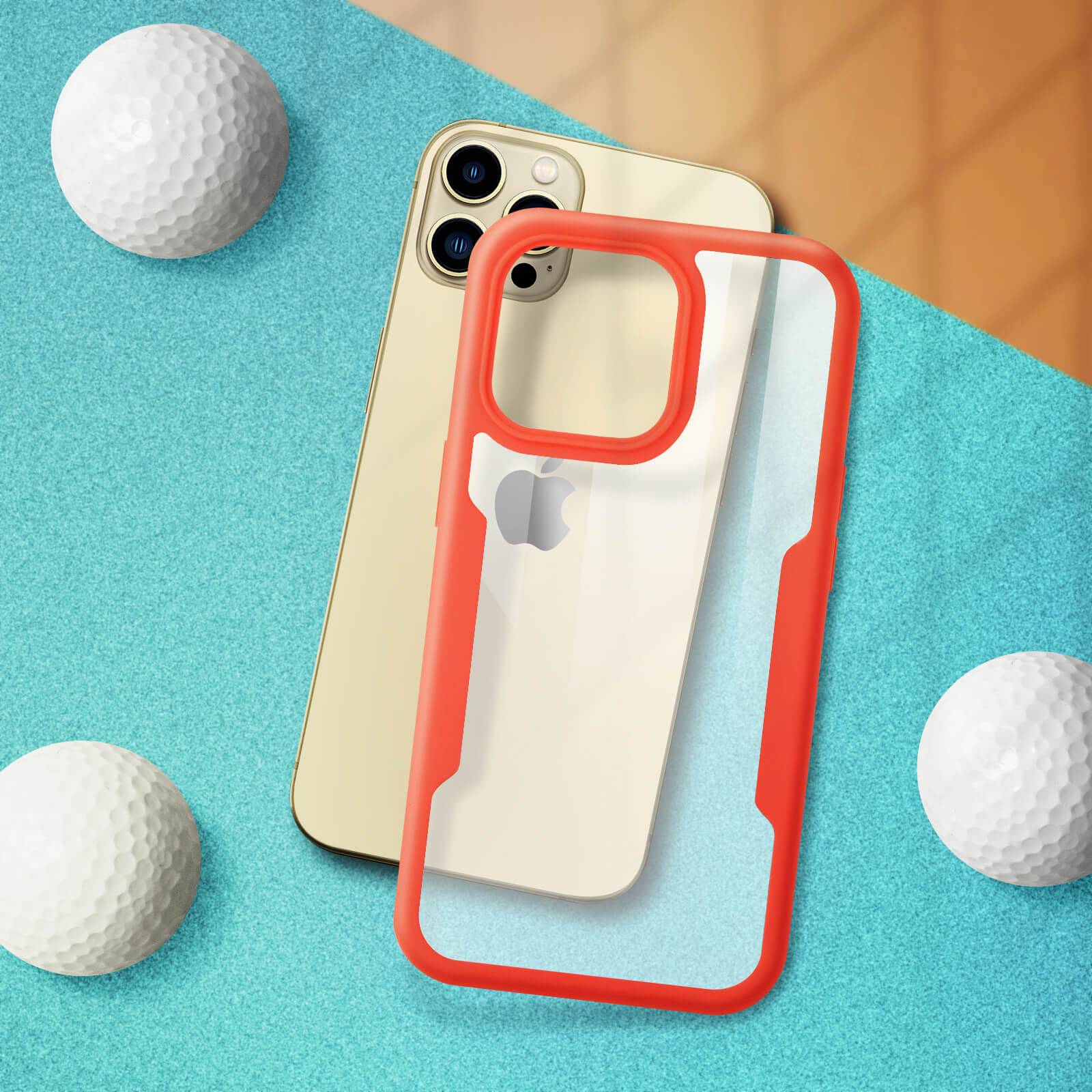 Coque pour iPhone 13 Pro Max Dos Plexiglas Avant Polymère Coin Renforcé Contour-2