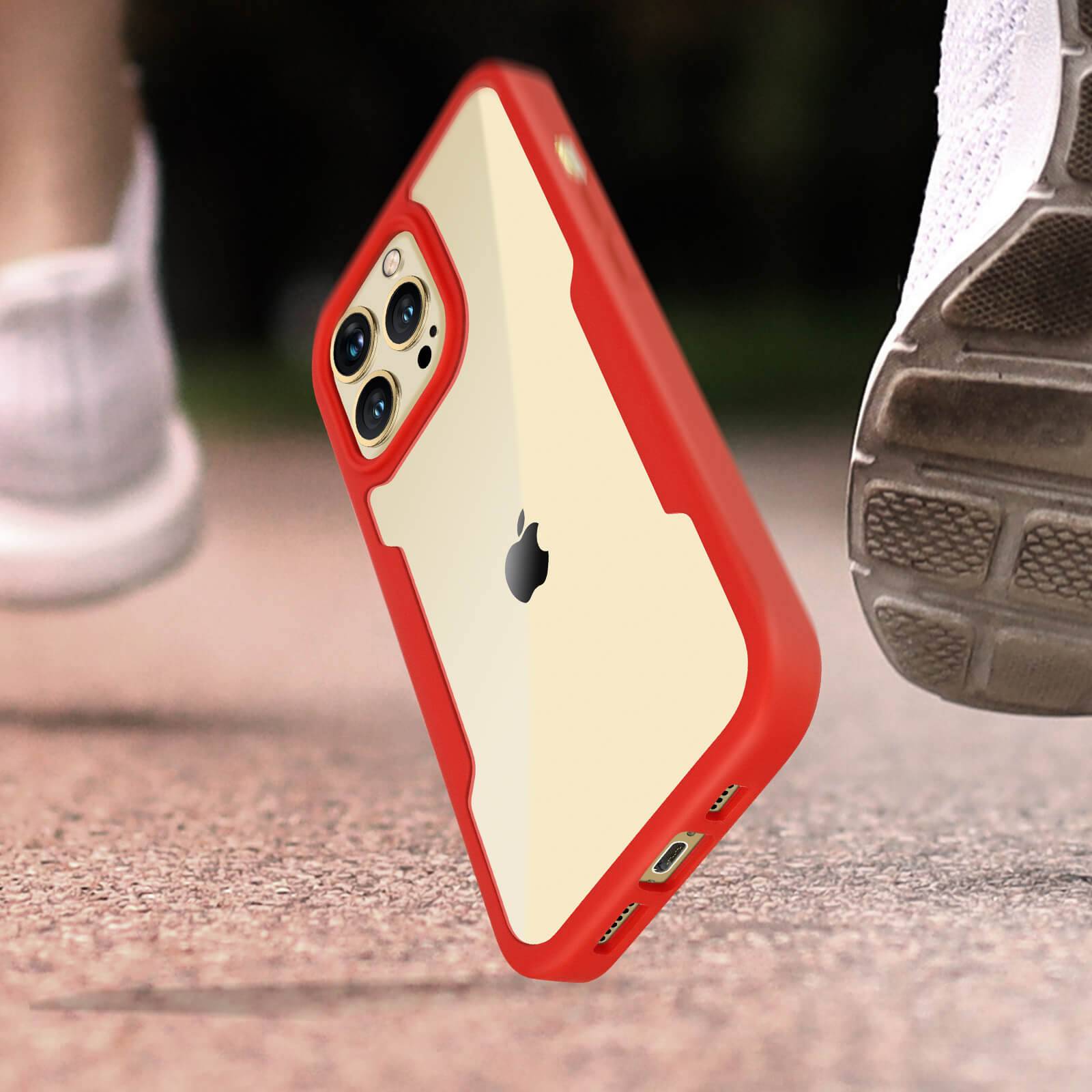 Coque pour iPhone 13 Pro Max Dos Plexiglas Avant Polymère Coin Renforcé Contour-3