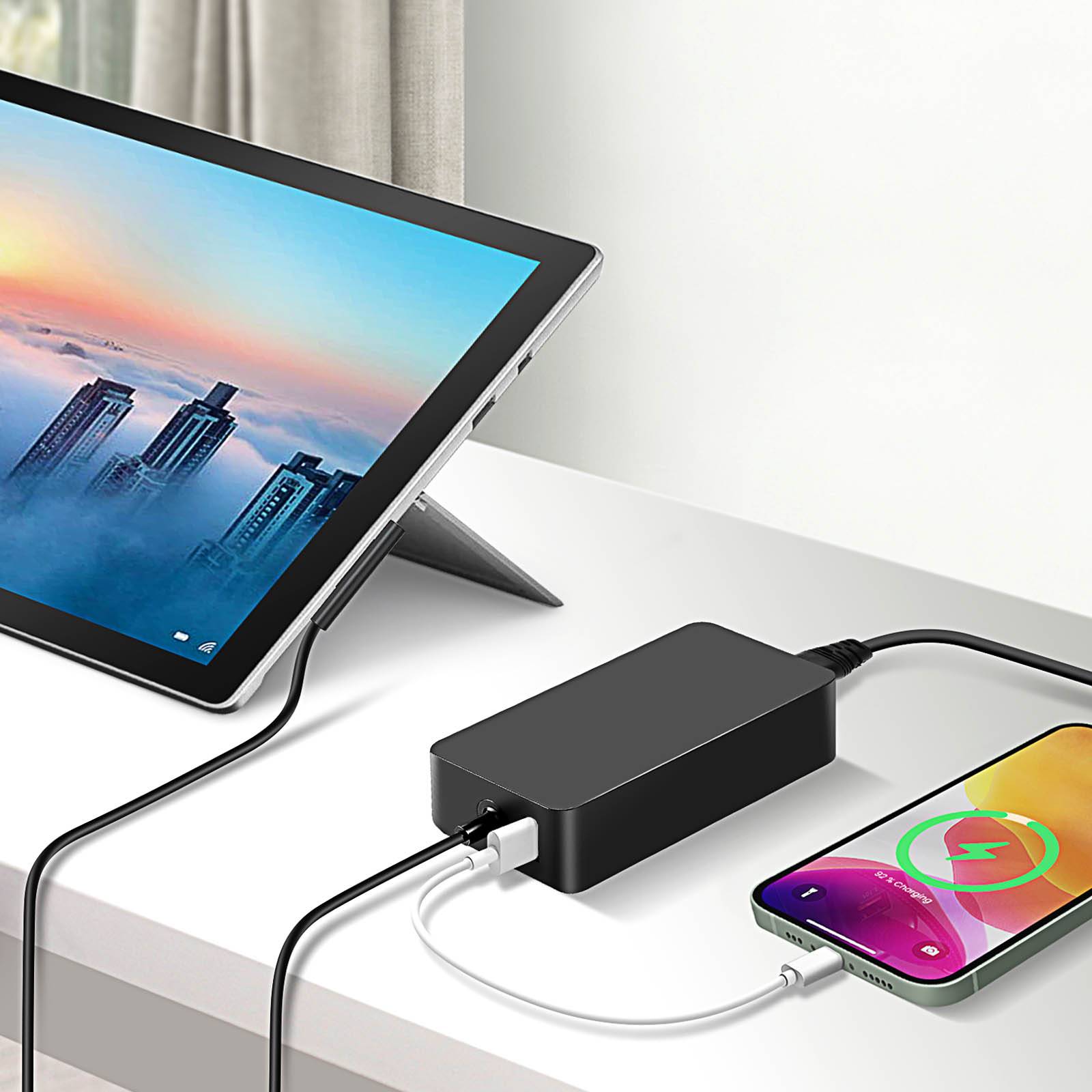 Chargeur Secteur 44W pour Microsoft Surface Pro 6 Surface Pro 5 et Surface Pro 4-4