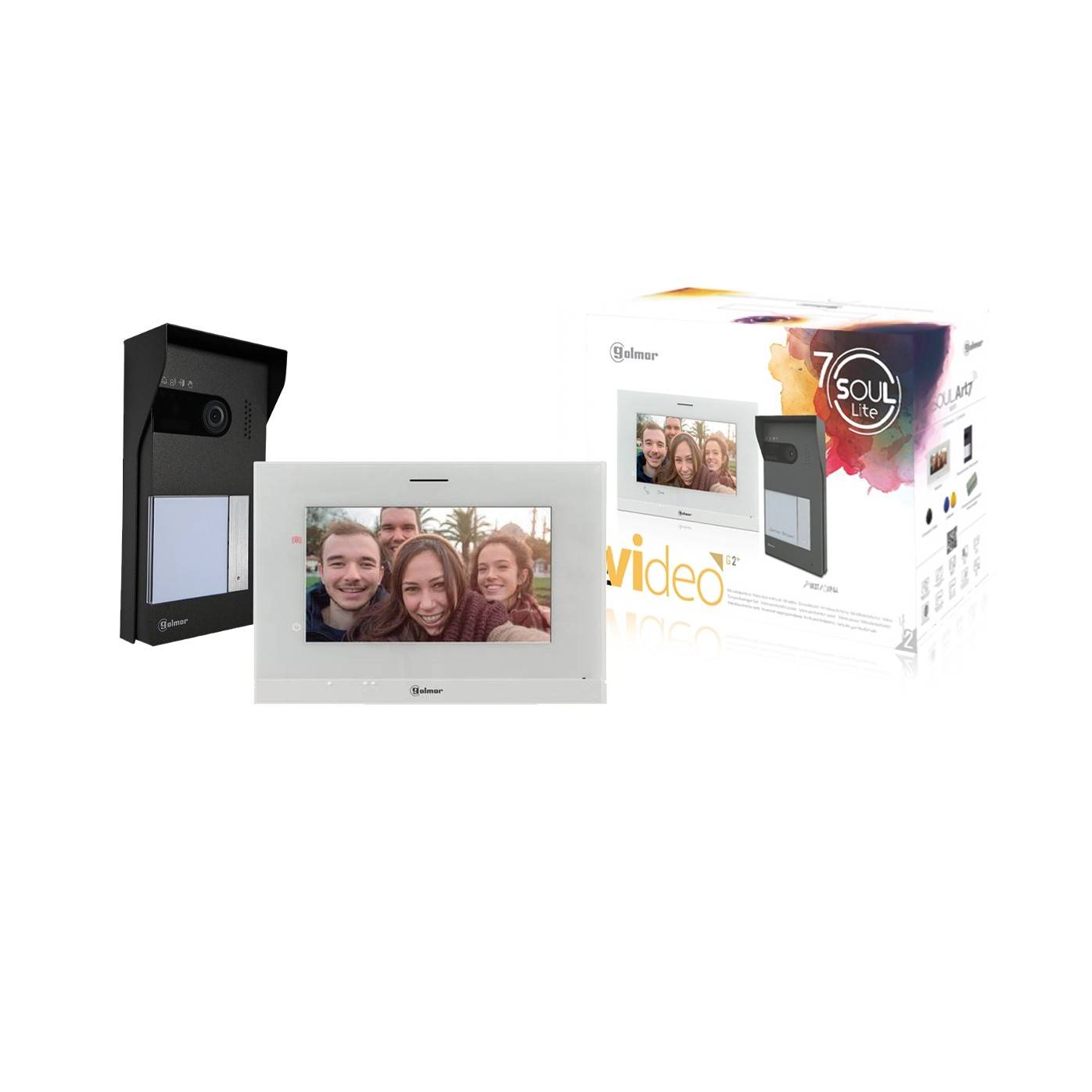Kit vidéo SOUL LIGHT sans mémoire d'images - GOLMAR - GS5110/ART7LITE-0