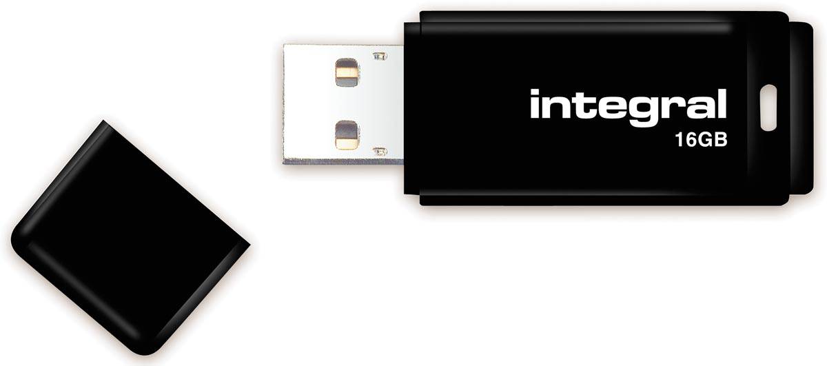 16GB USB2.0 Drive Black-0