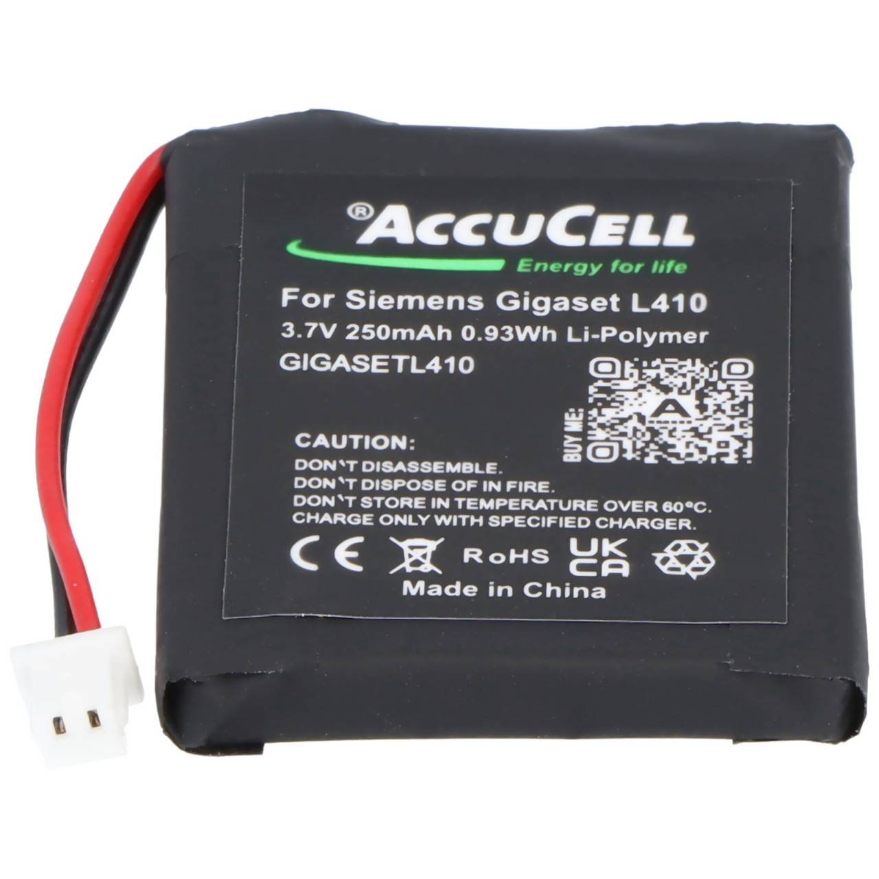 Batterie pour Siemens Gigaset L410 batterie S30852-D2240-X1, V30145-K1310-X448, 3,7 V 250mAh-3
