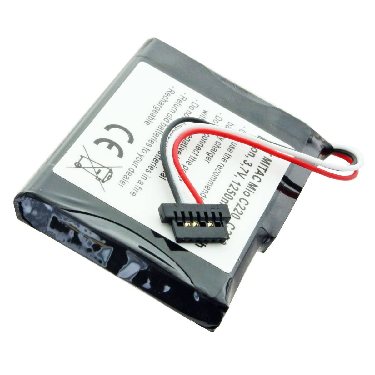 AccuCell batterie adaptée pour Mitac Mio E4MT081202B12 batterie-2