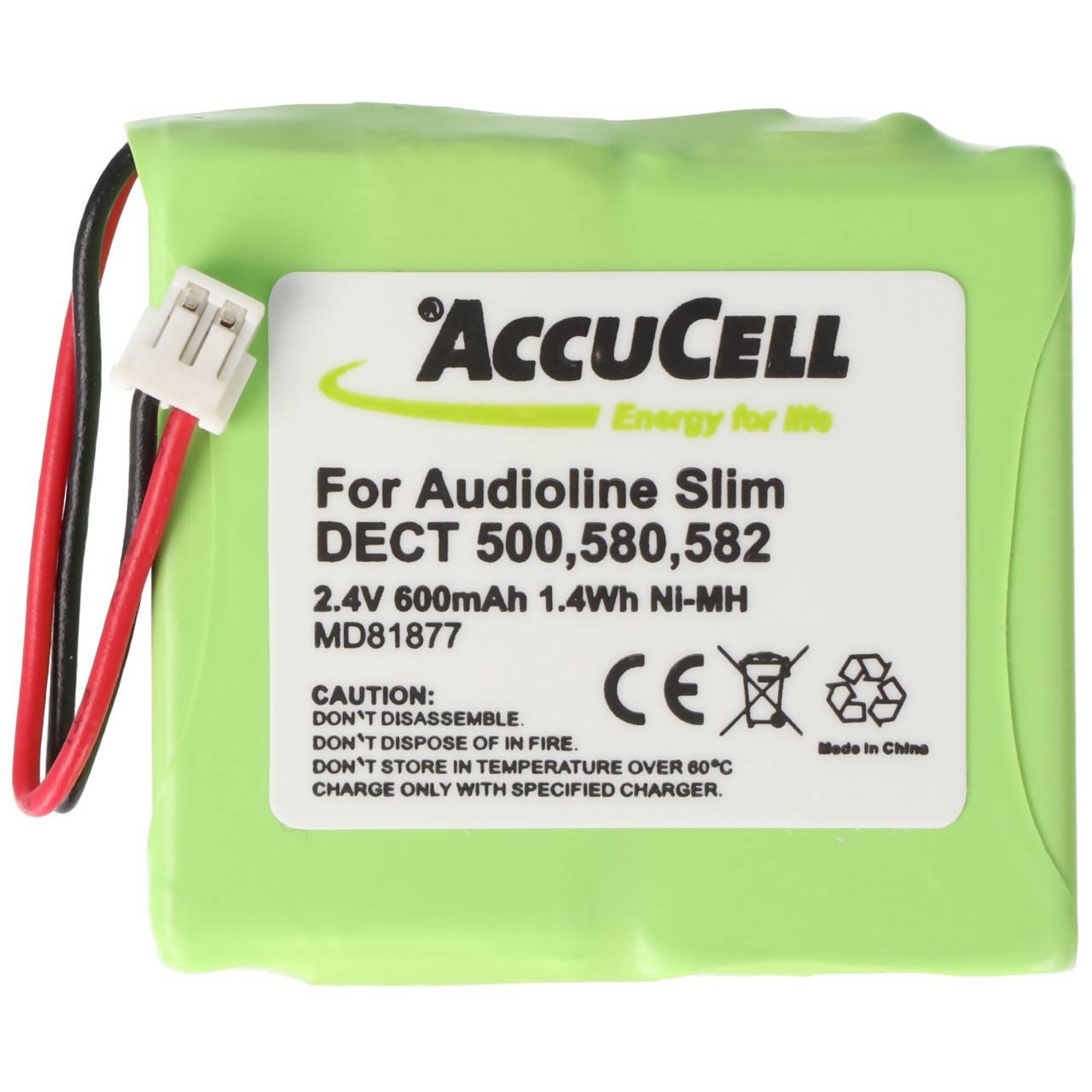 Batterie adaptable sur Medion MD81877, Audioline Slim 500, S63006-3
