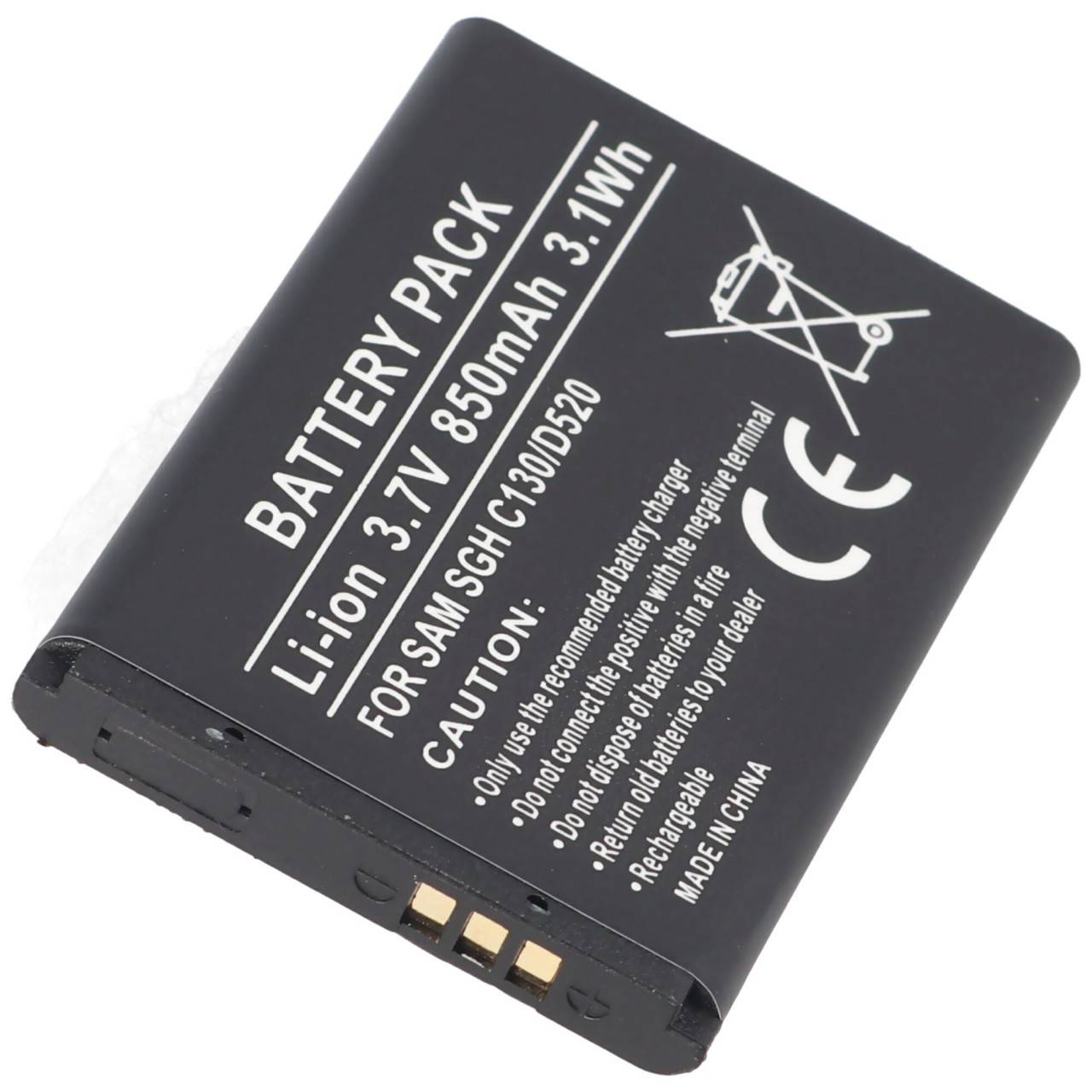 AccuCell batterie adaptée pour Samsung SGH-D520, BST3108BECSTD-0