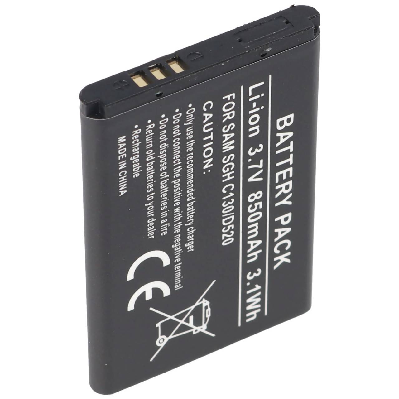 AccuCell batterie adaptée pour Samsung SGH-D520, BST3108BECSTD-1