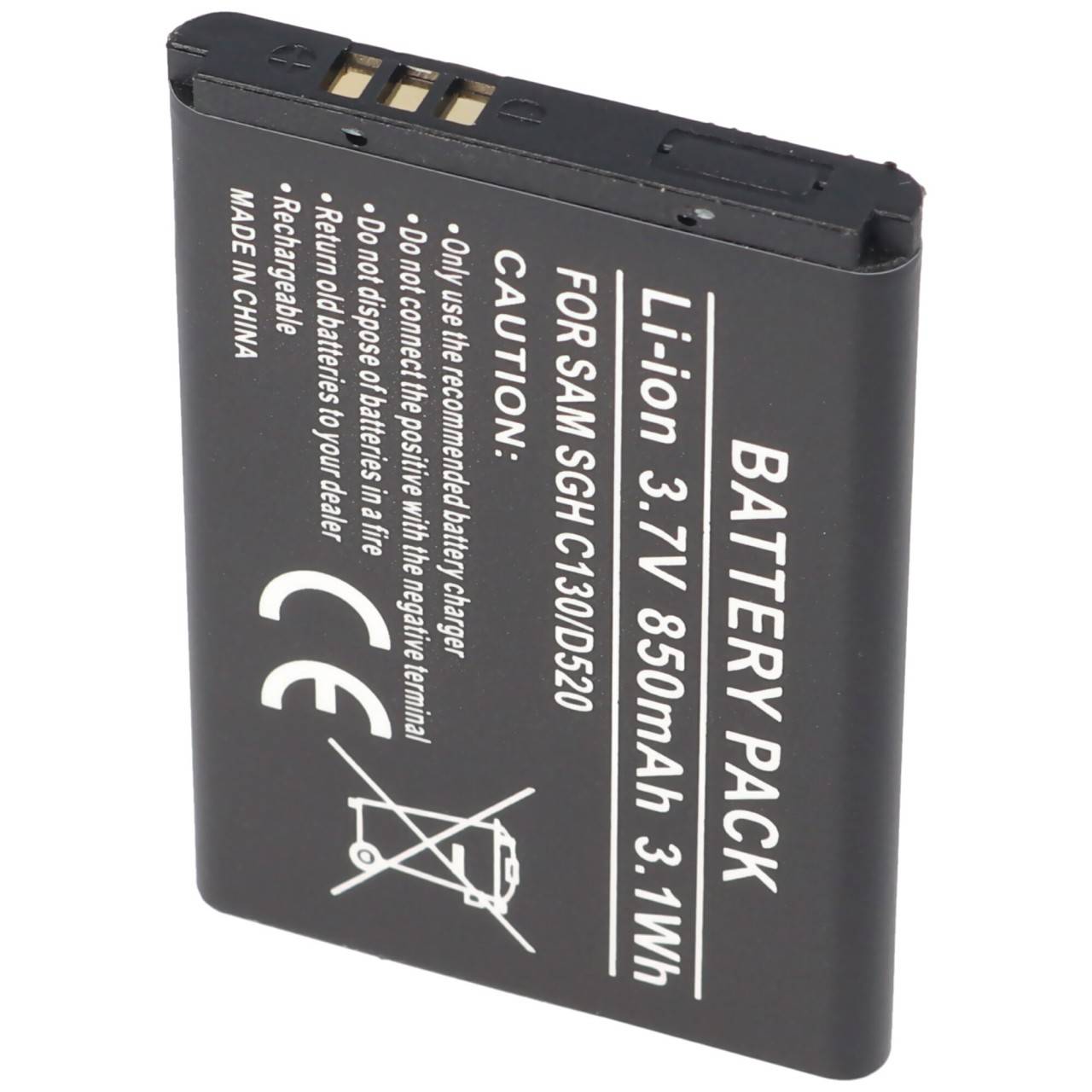 AccuCell batterie adaptée pour Samsung SGH-D520, BST3108BECSTD-4