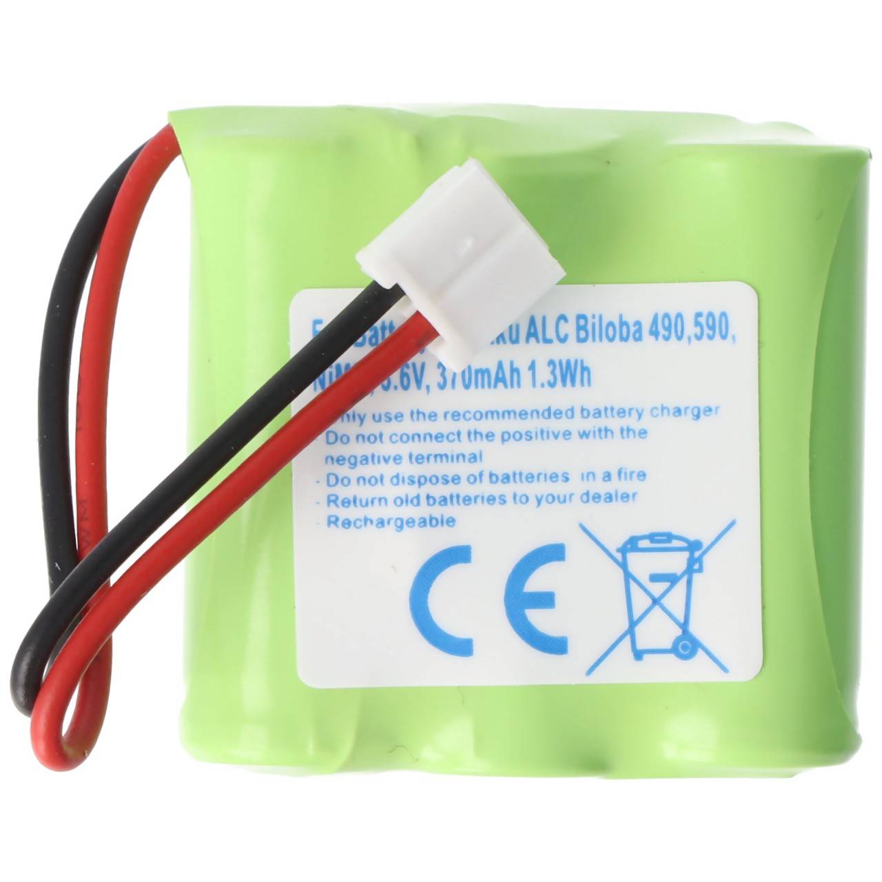 AccuCell batterie adaptée pour Alcatel Bilboa 37AAAM3BMJ, 370mAh-4