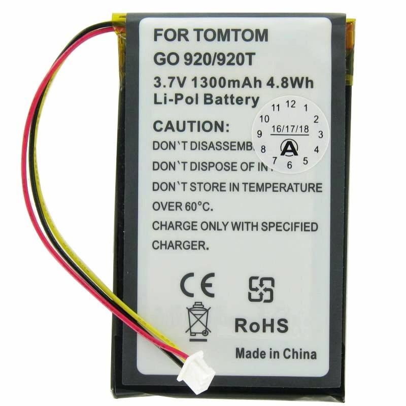 Batterie adaptée pour TomTom Go920, Go920T, AHL03713100-0