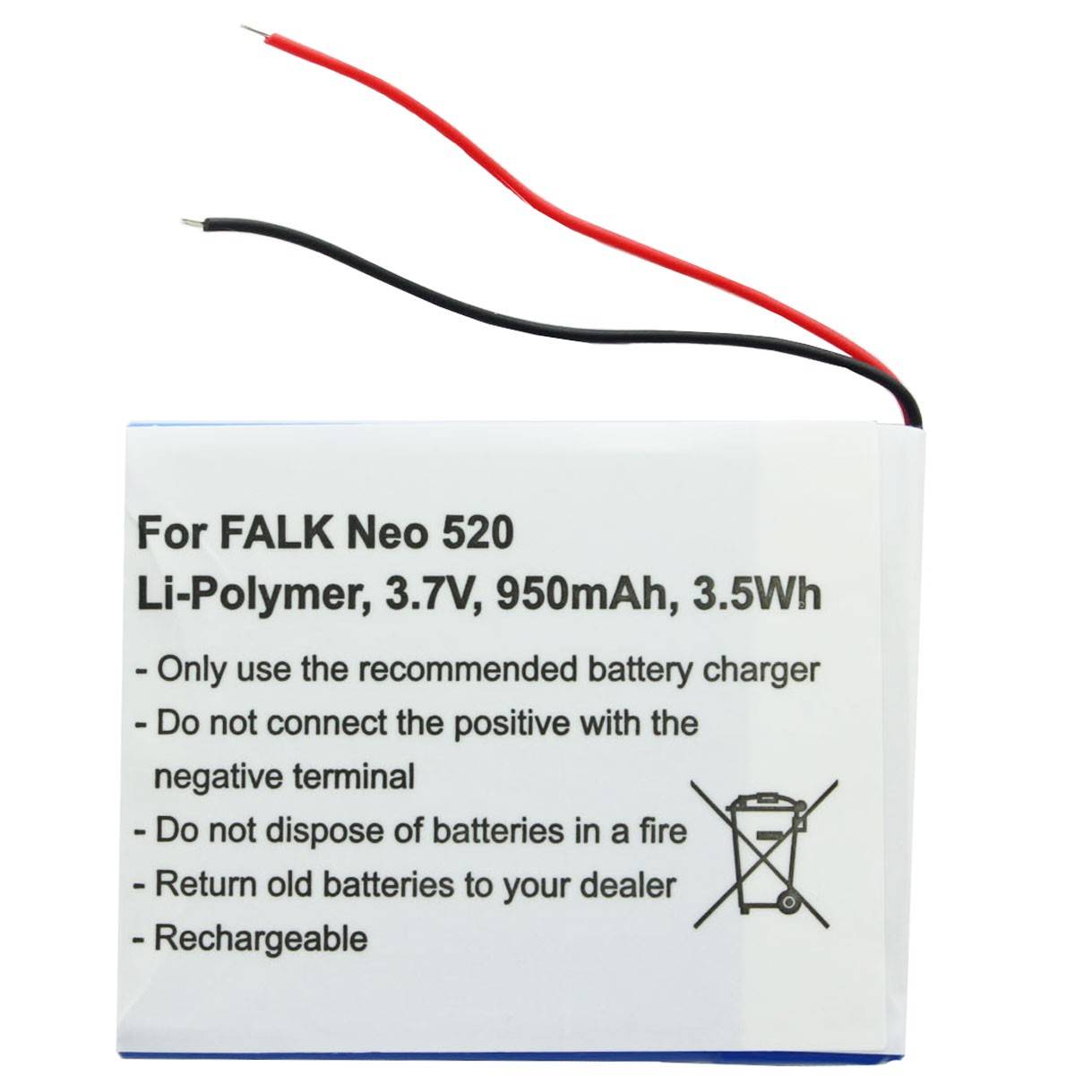 Batterie compatible avec Falk Neo 520, Neo 520LMU SR404255-1