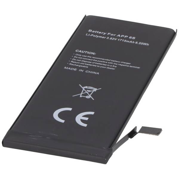 AccuCell batterie adaptée pour Apple iPhone 6S batterie 616-00033, 616-00036, capacité 1715mAh