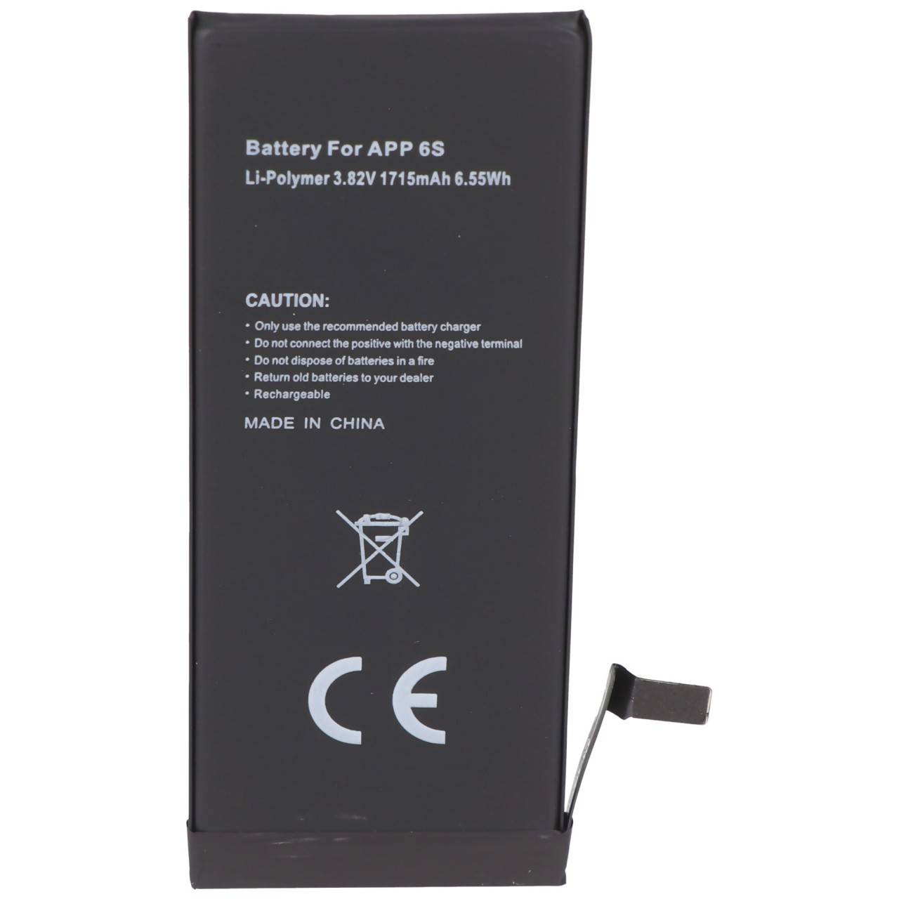 AccuCell batterie adaptée pour Apple iPhone 6S batterie 616-00033, 616-00036, capacité 1715mAh-2