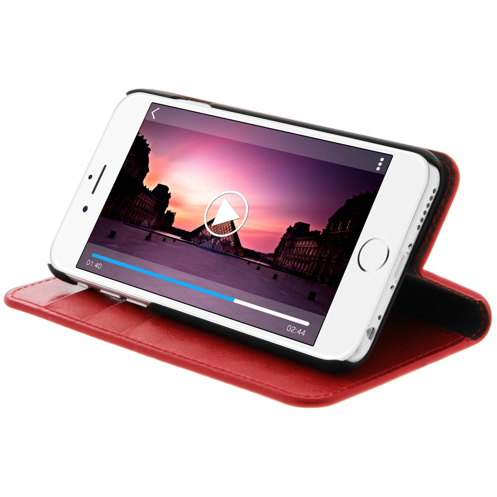 Étui pour iPhone 6 , iPhone 6s en simili cuir et finition surpiqué-3