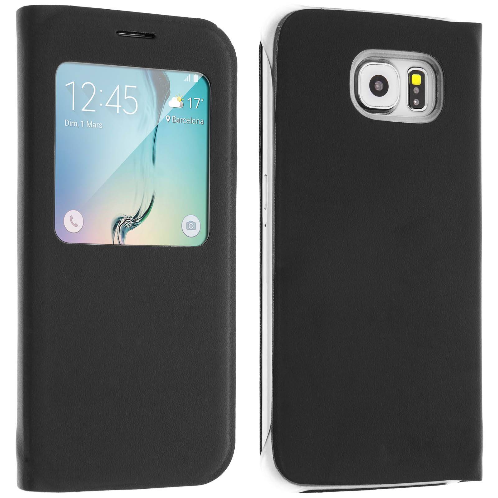 Étui Clapet Fenêtre pour Samsung Galaxy S6 - Housse-1