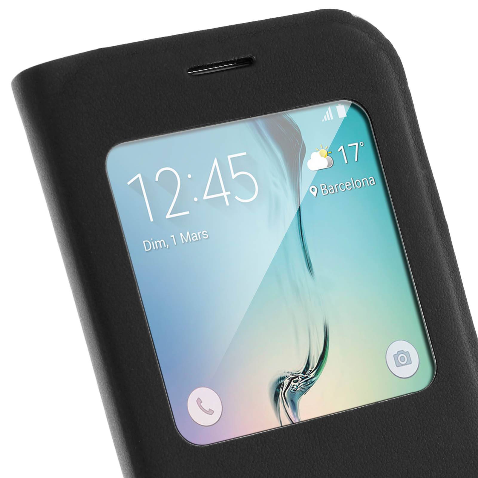 Étui Clapet Fenêtre pour Samsung Galaxy S6 - Housse-3