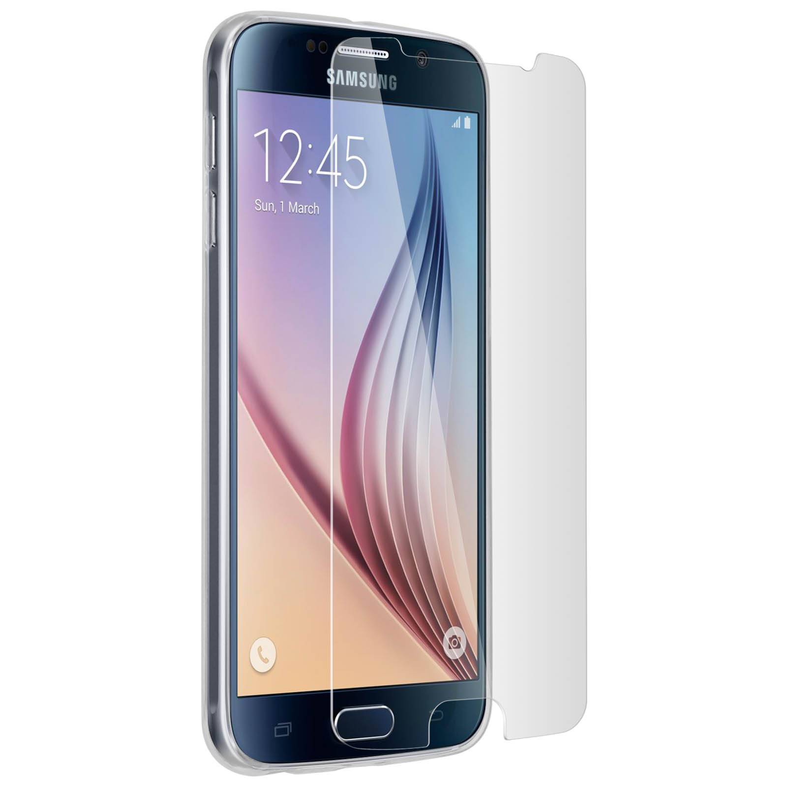 Coque Arrière + Film Verre Trempé Samsung Galaxy S6-3