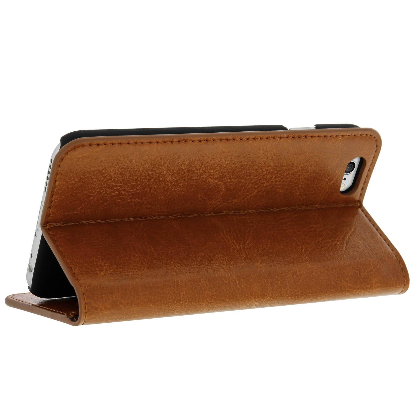 Étui pour iPhone 6 , iPhone 6s en cuir veritable et finition surpiqué-4