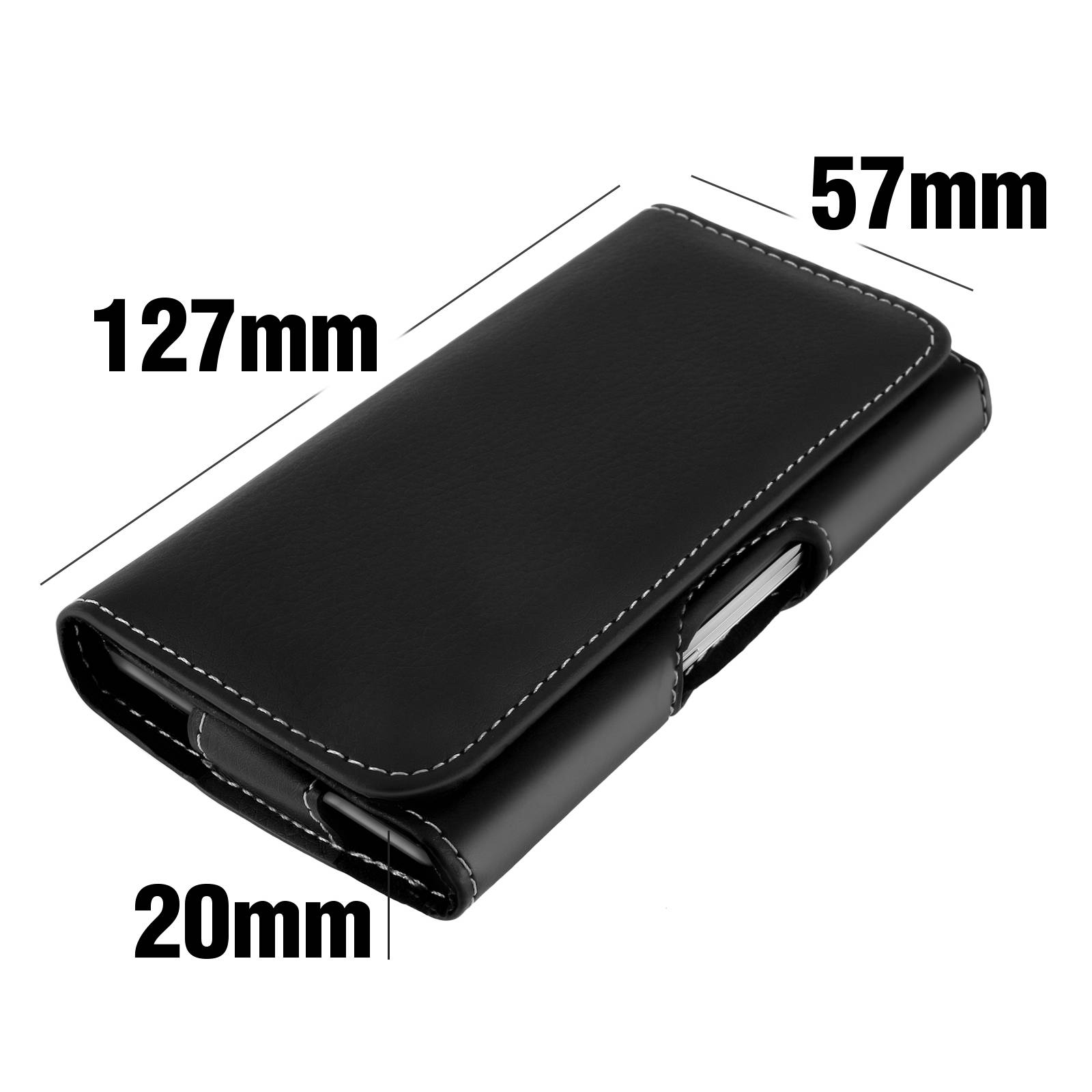 Housse pochette ceinture doubles attaches pour Smartphones taille SL-3