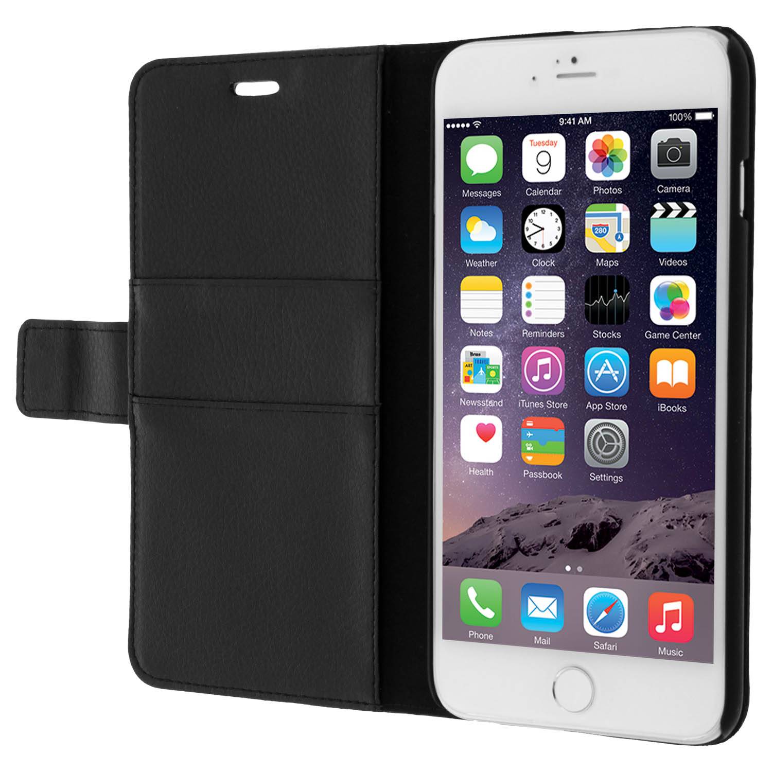 Housse Étui Folio Portefeuille pour iPhone 6 Plus-2