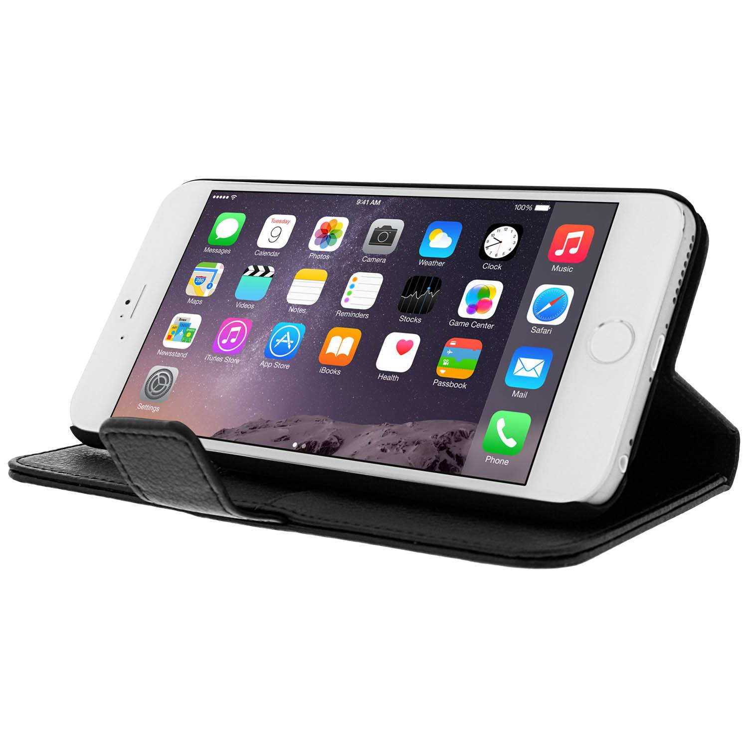 Housse Étui Folio Portefeuille pour iPhone 6 Plus-3