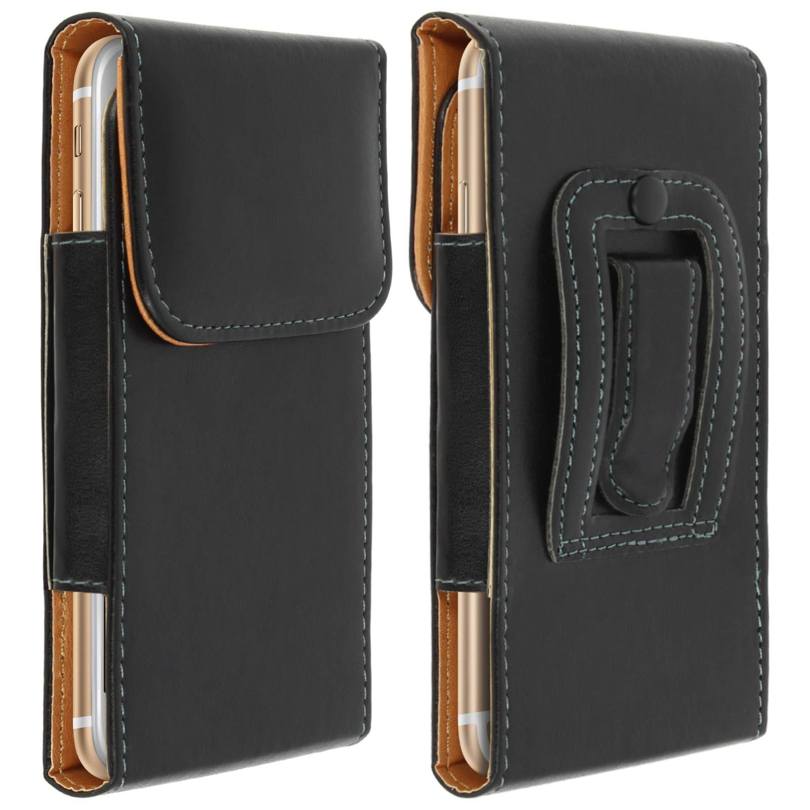 Housse universelle ceinture vertical cuir-0